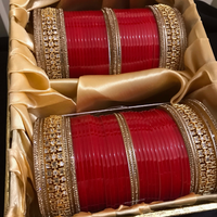 Regal Collection: Heritage Bridal Choora - Classic Crimson