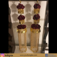 KASHISH 3 Tier Rose Jhoomer Kaleere