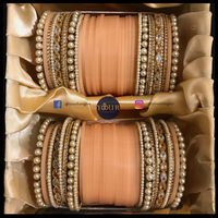 Maharani Collection: Timeless Bridal Choora - Blushing Petal Pearl